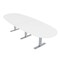 Skutchi Designs 45 in W, 144 in L, 29 in H, Engineered Wood Top, White HAR-BOVL-46X143-T-XD09 - alternate 1